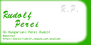 rudolf perei business card